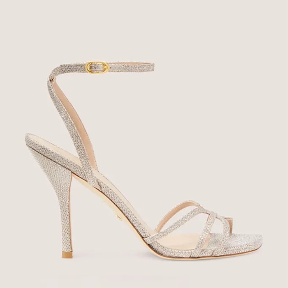 Stuart Weitzman Barelythere 100 Sandal In Poudre